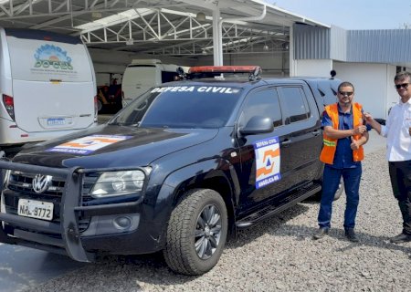 Defesa Civil de Angélica recebe viatura para atendimento de ocorrências