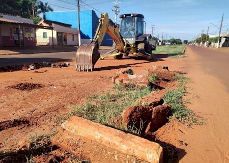 Angélica - Prefeitura inicia o projeto de revitalização da Av Antônio Alves de Souza