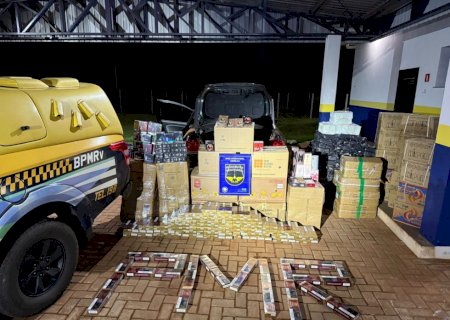 Angélica: Polícia Militar Rodoviária apreende mercadorias contrabandeadas durante fiscalização na MS-145