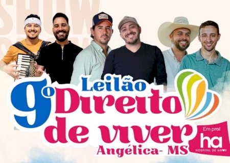 Angélica: 9º Leilão Direito de Viver acontece nos dias 07 e 08 de março