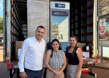 Angélica recebe novos equipamentos do Governo do Estado para fortalecer setor de imunização