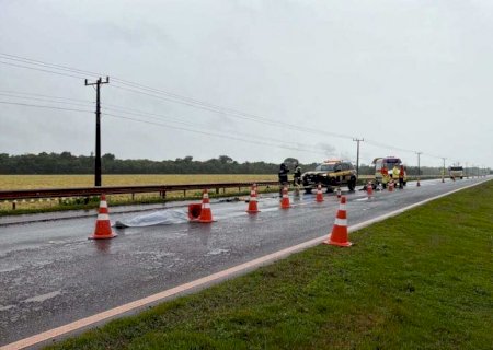 Motociclista morre em acidente na BR-163 em Rio Brilhante