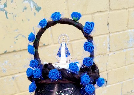 Cabelo Maluco: Menina faz penteado em homenagem a Nossa Senhora